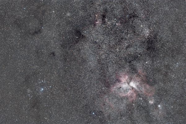 Eta Carinae, the Southern Pleiades, and the "Wishing Well"