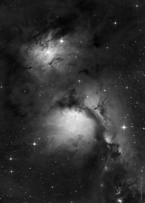 The M78 nebula complex, vdB59, vdB60, LDN1627 in Orion
