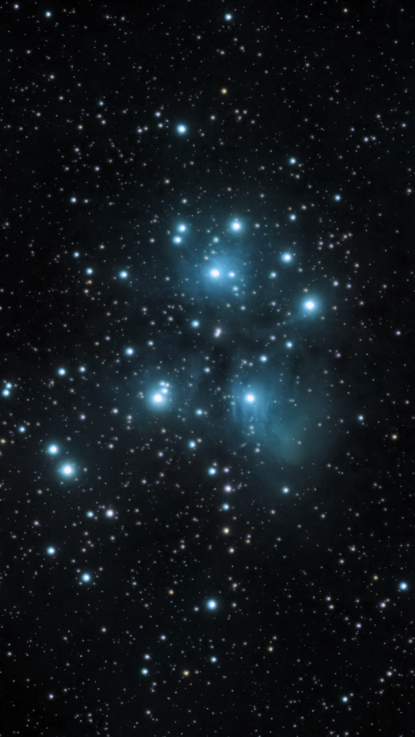 Pleiades M45 - an open star cluster in the constellation Taurus